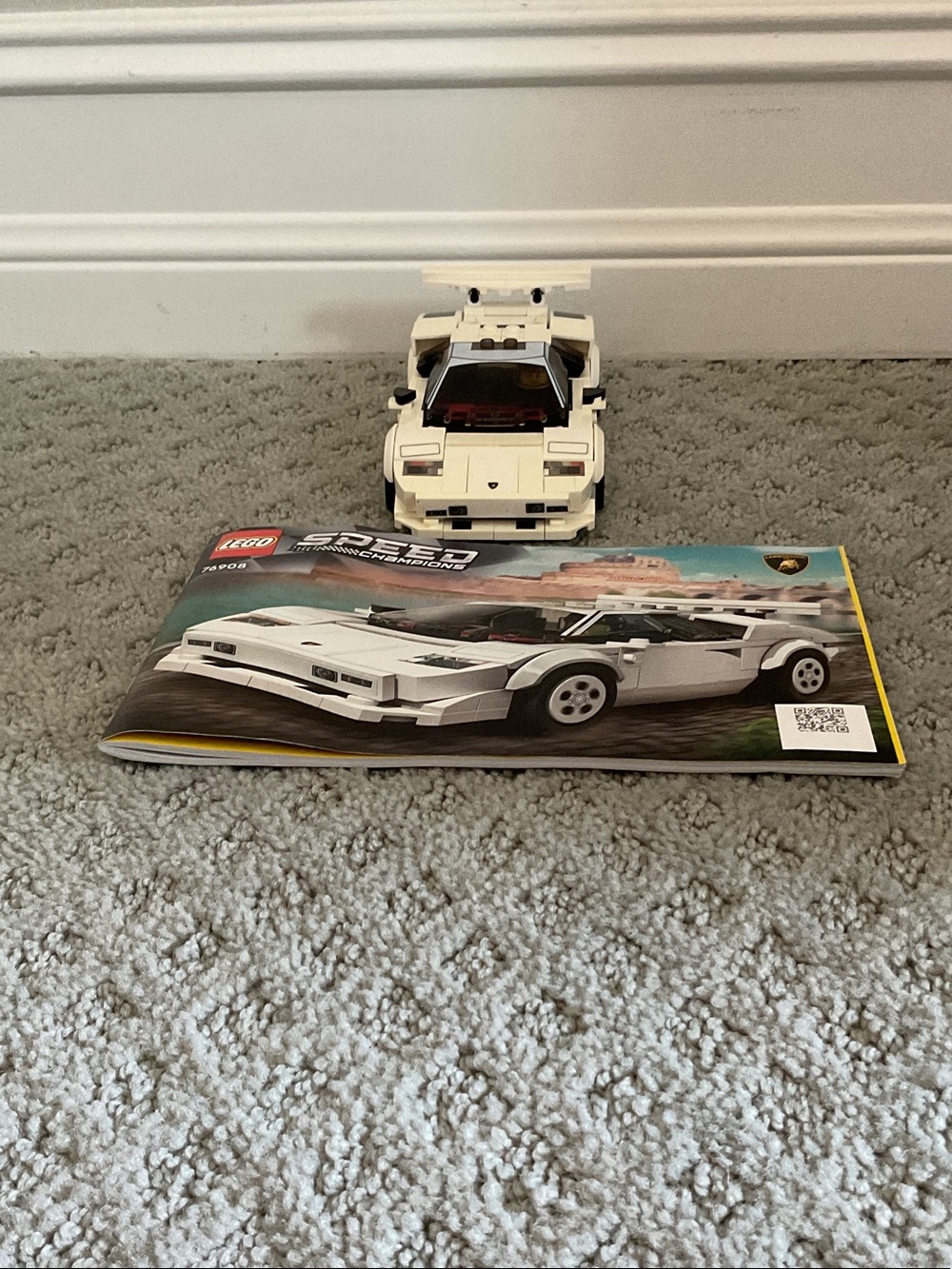 LEGO White Speed Champions Lamborghini Countach Replica